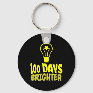 Porte-clés Jours Plus Brighter Joyeux 100 Jours De Garçons D'