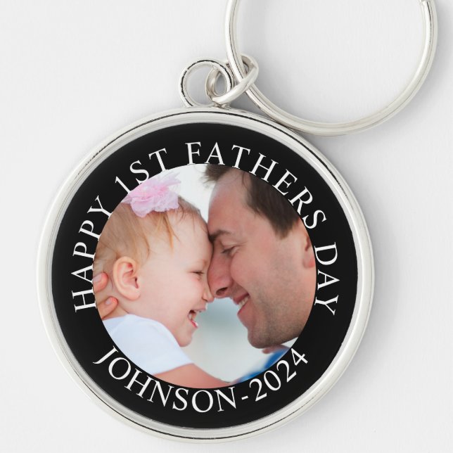 Porte-clés Joyeuse 1ère Fête des Pères. Mon Papa Mignon (Devant)