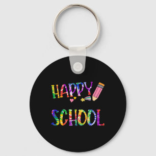 Porte-clés Joyeuse Dernière Journée De L'École Tie Dye Enseig