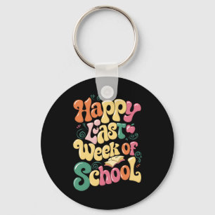 Porte-clés Joyeuse Dernière Semaine D'école Enseignants Élève