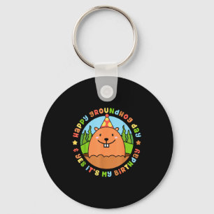 Porte-clés Joyeuse Fête de la Marmotte et oui c'est ma fête d