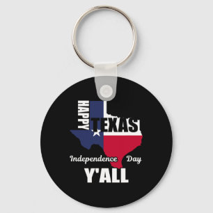 Porte-clés Joyeuse fête de l'indépendance du Texas à tous T-s