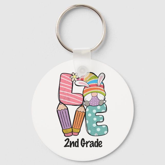 Porte-clés Joyeuse fête de Pâques 2e année Squad Amour Profes (Recto)