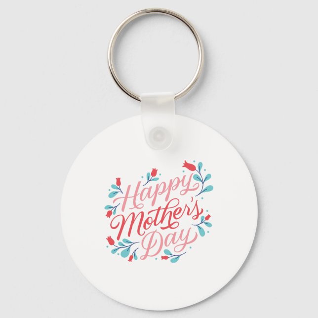 Porte-clés Joyeuse fête des Mères (Recto)