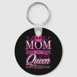 Porte-clés Joyeuse Fête des mères Maman Tu es la Reine Pink G