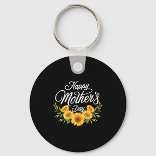 Porte-clés Joyeuse fête des mères tournesol pour maman grand-