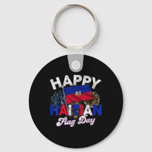 Porte-clés Joyeuse fête du drapeau haïtien Fierté Haïti 1804 