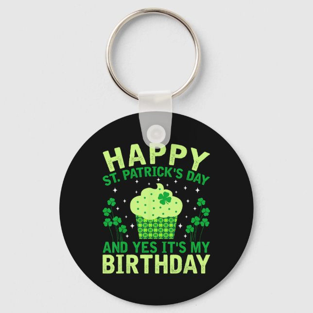 Porte-clés Joyeuse Saint-Patrick Anniversaire Saint-Paddy Fem (Recto)