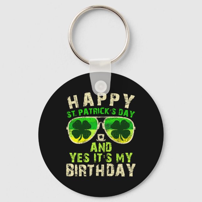 Porte-clés Joyeuse Saint-Patrick Anniversaire Saint-Paddy Fem (Recto)