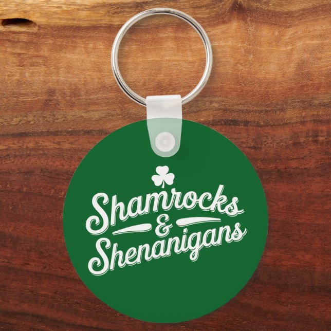 Porte-clés Joyeuse Saint-Patrick Chance Shamrock & Shenanigan (Recto)