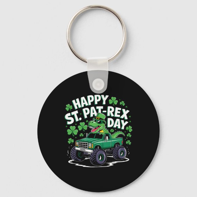 Porte-clés Joyeuse St Pat-rex Patricks Day Dinosaure Monstre  (Recto)