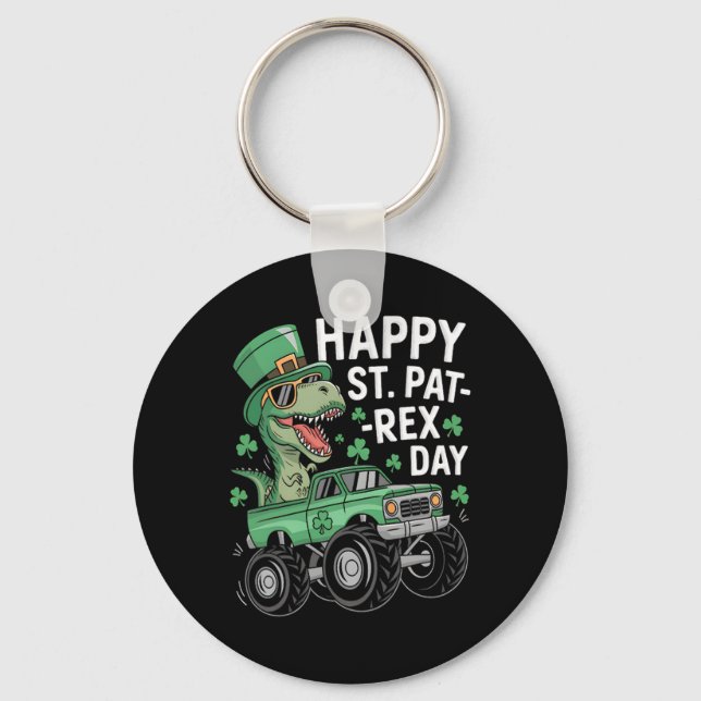 Porte-clés Joyeuse St Pat-rex Patricks Day Dinosaure Monstre  (Recto)