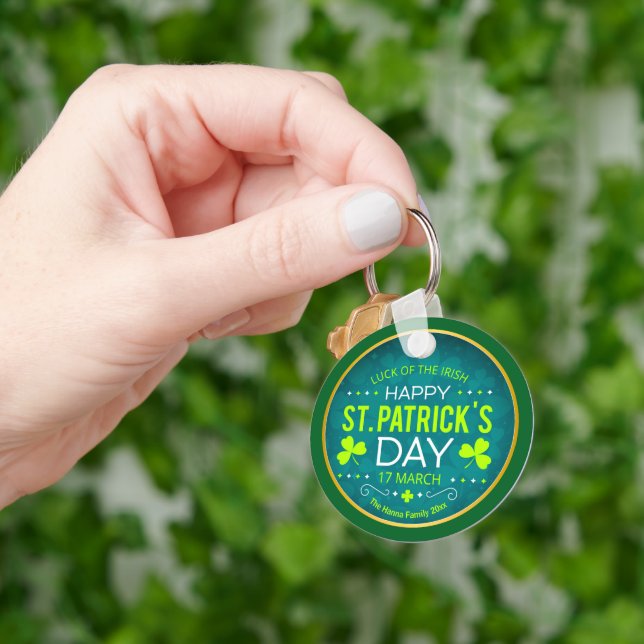 Porte-clés Joyeuse St. Patrick, "Chance des Irlandais" (main)