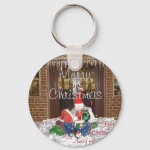 Porte-clés Joyeuses fêtes de Noël loin de chez soi Inspiré A