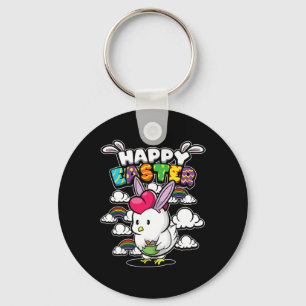Porte-clés Joyeuses Pâques - Animaux de Pâques - Poule déguis