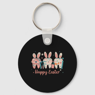 Porte-clés Joyeuses Pâques Dents Lapin Oreilles Dentaires Den