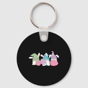 Porte-clés Joyeuses Pâques drôle de Gnome Lapin Chasse aux œu