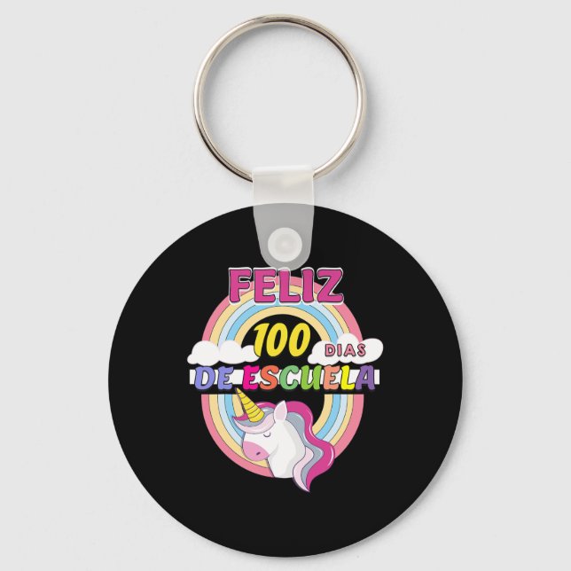 Porte-clés Joyeux 100 Jours D'École 100 Jours D'École  (Recto)