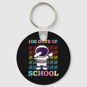 Porte-clés Joyeux 100 Jours D'Enfants Scolaires Dabbing Astro