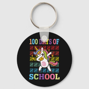 Porte-clés Joyeux 100 Jours D'Enfants Scolaires Dabbing Unico