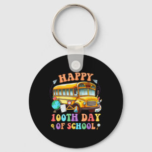 Porte-clés Joyeux 100E Jour De Conducteur De Bus Scolaire 100