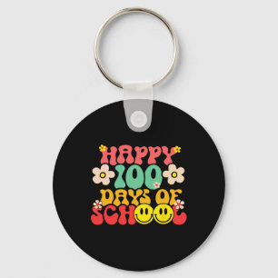 Porte-clés Joyeux 100ème Jour D'Enseignant Enfants Retro Groo