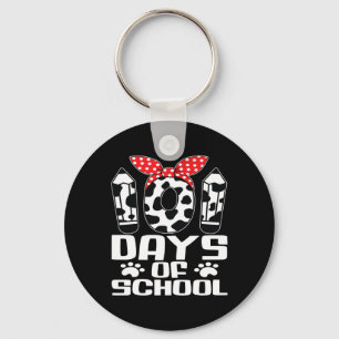 Porte-clés Joyeux 101 Jours d'École Chien Mignon 100 Jours Pl