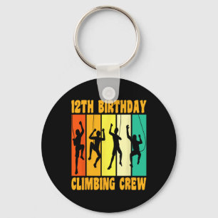 Porte-clés Joyeux 12 Anniversaire Grimpeur de 12 Ans qui grim