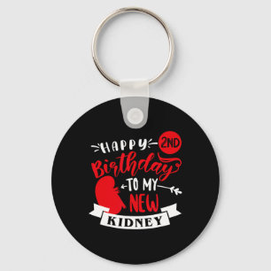 Porte-clés Joyeux 2e anniversaire à mon nouveau rein, transpl