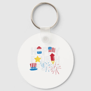 Porte-clés Joyeux 4 Juillet