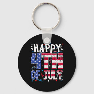 Porte-clés Joyeux 4 juillet Fête patriotique américaine Drape