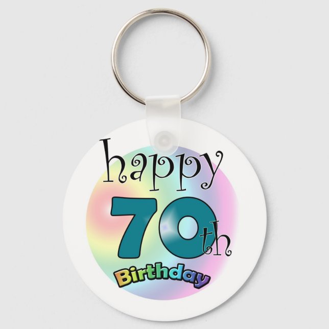 Porte-clés Joyeux 70e anniversaire (Recto)
