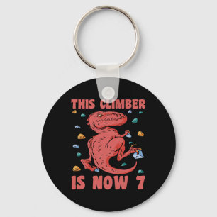 Porte-clés Joyeux 7 Anniversaire 7 Ans Grimpeur Ascension 7èm