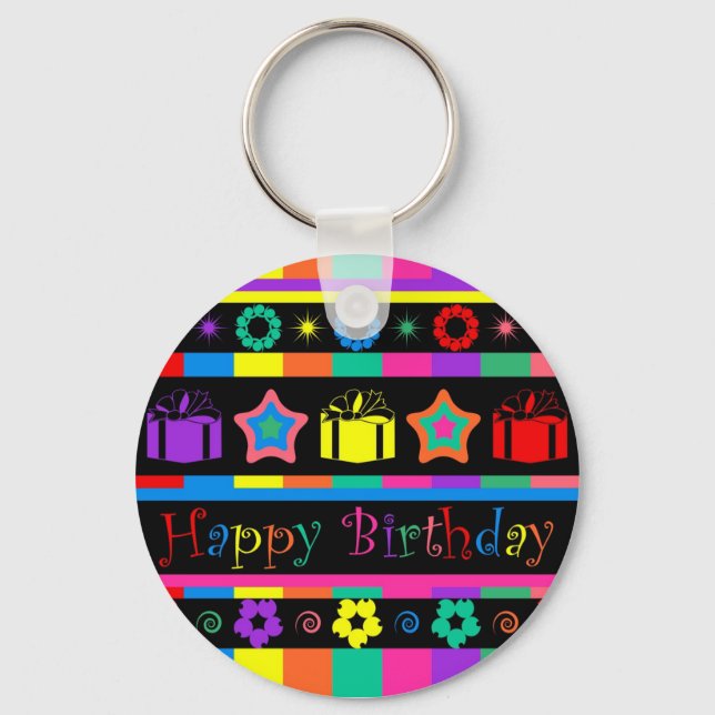 Porte-clés Joyeux anniversaire (Recto)
