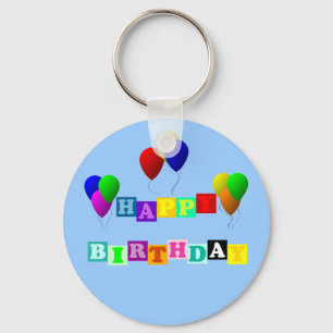 Porte-clés Joyeux anniversaire avec des ballons par ShirleyTa