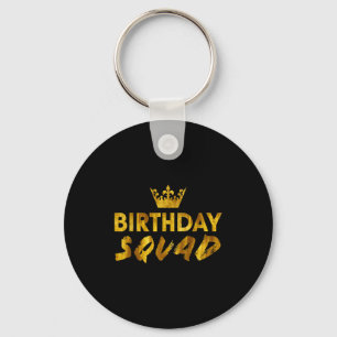 Porte-clés Joyeux Anniversaire Roi de la Squadre Meilleure Co