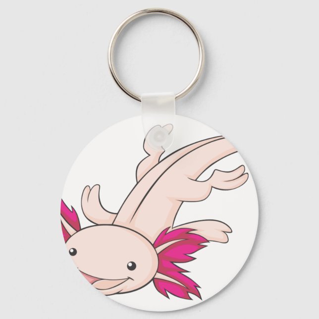Porte-clés Joyeux Axolotl mexicain (Recto)