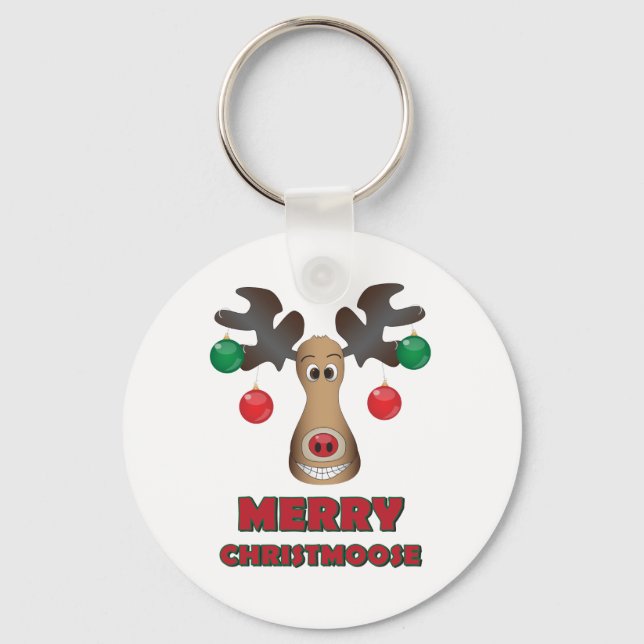Porte-clés Joyeux Christmoose ! (Recto)
