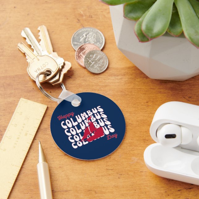 Porte-clés Joyeux Columbus Day Super (Bureau)