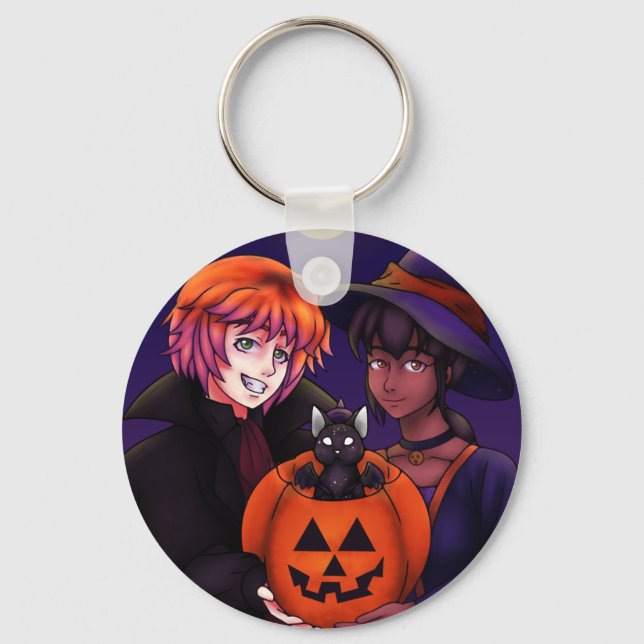 Porte-clés Joyeux costumes d'Halloween (Recto)