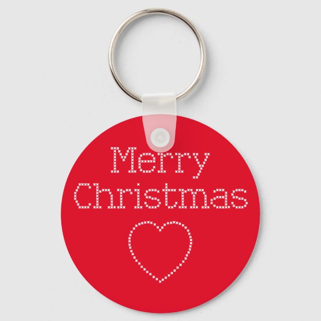 Porte-clés Joyeux croix de Noël (Recto)
