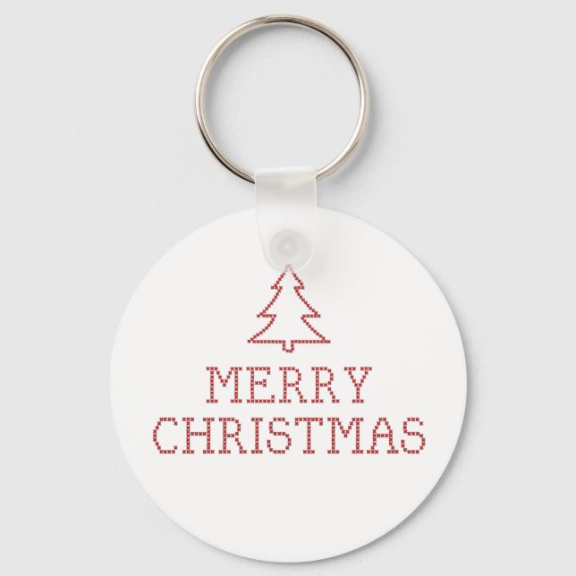 Porte-clés Joyeux croix de Noël (Recto)