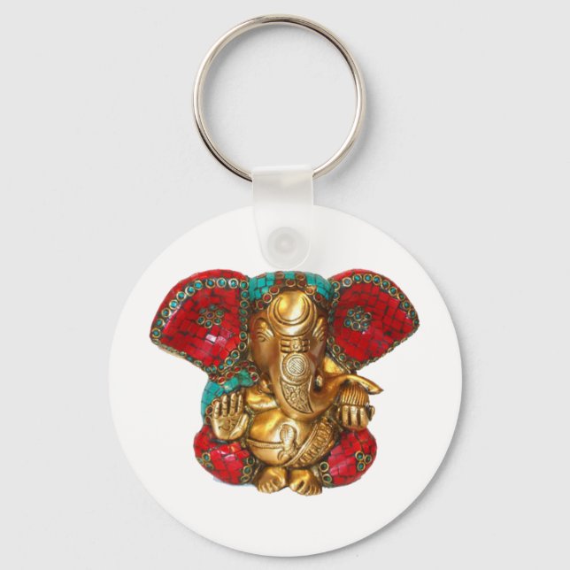 Porte-clés Joyeux DIWALI - Merci GANAPATI Ganesh (Recto)