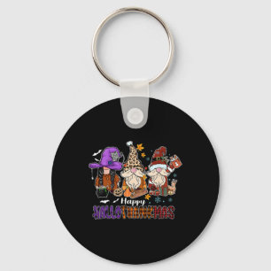 Porte-clés Joyeux Hallothankmas Gnomeis Halloween Thanksgivin
