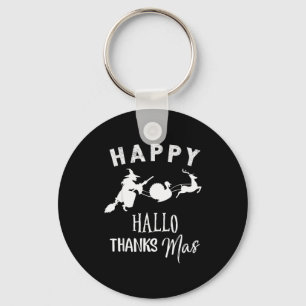 Porte-clés Joyeux Hallothanksmas Halloween Sorcière Action de