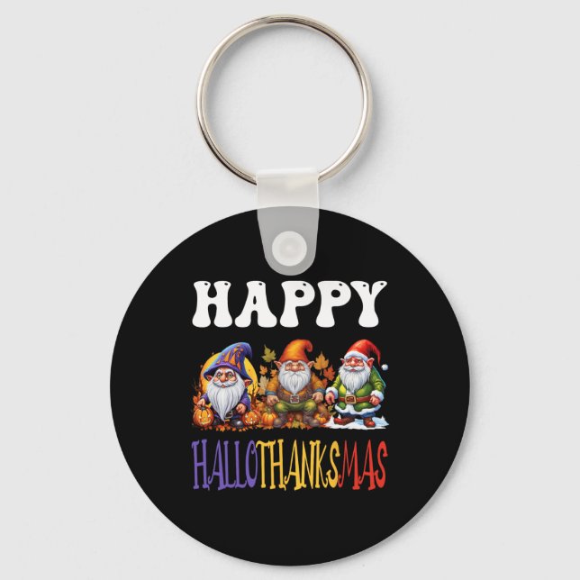 Porte-clés Joyeux Hallothanksmas Halloween Thanksgiving Chris (Recto)
