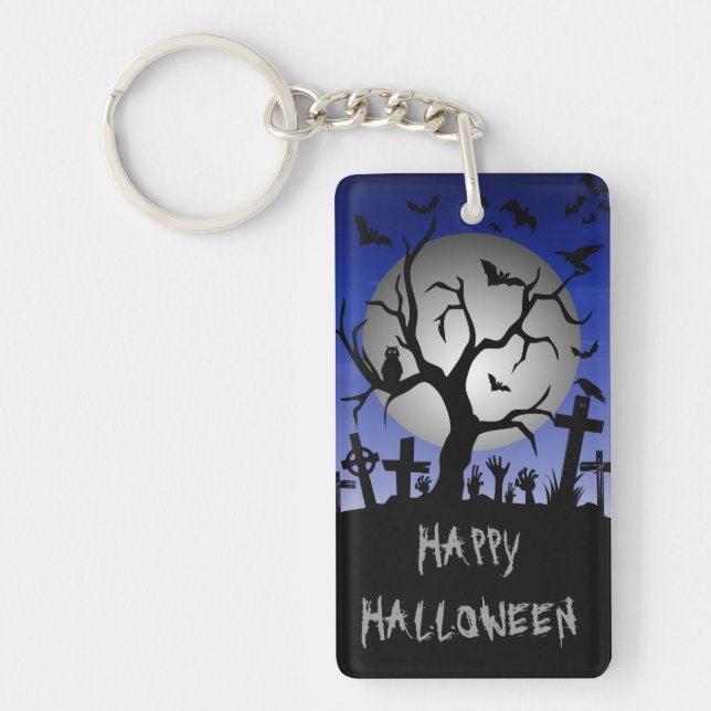 Porte-clés Joyeux Halloween (Devant)