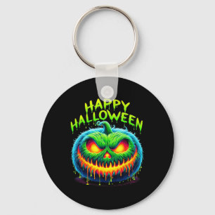 Porte-clés Joyeux Halloween Éffrayant Jack-o'-lantern Citroui