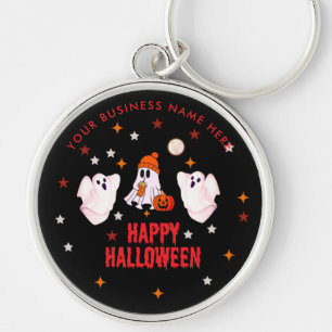 Porte-clés Joyeux Halloween Fantôme Mignon & Personnalisable