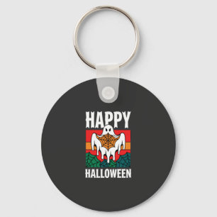 Porte-clés Joyeux Halloween Toile Araignée Fantôme Rétro